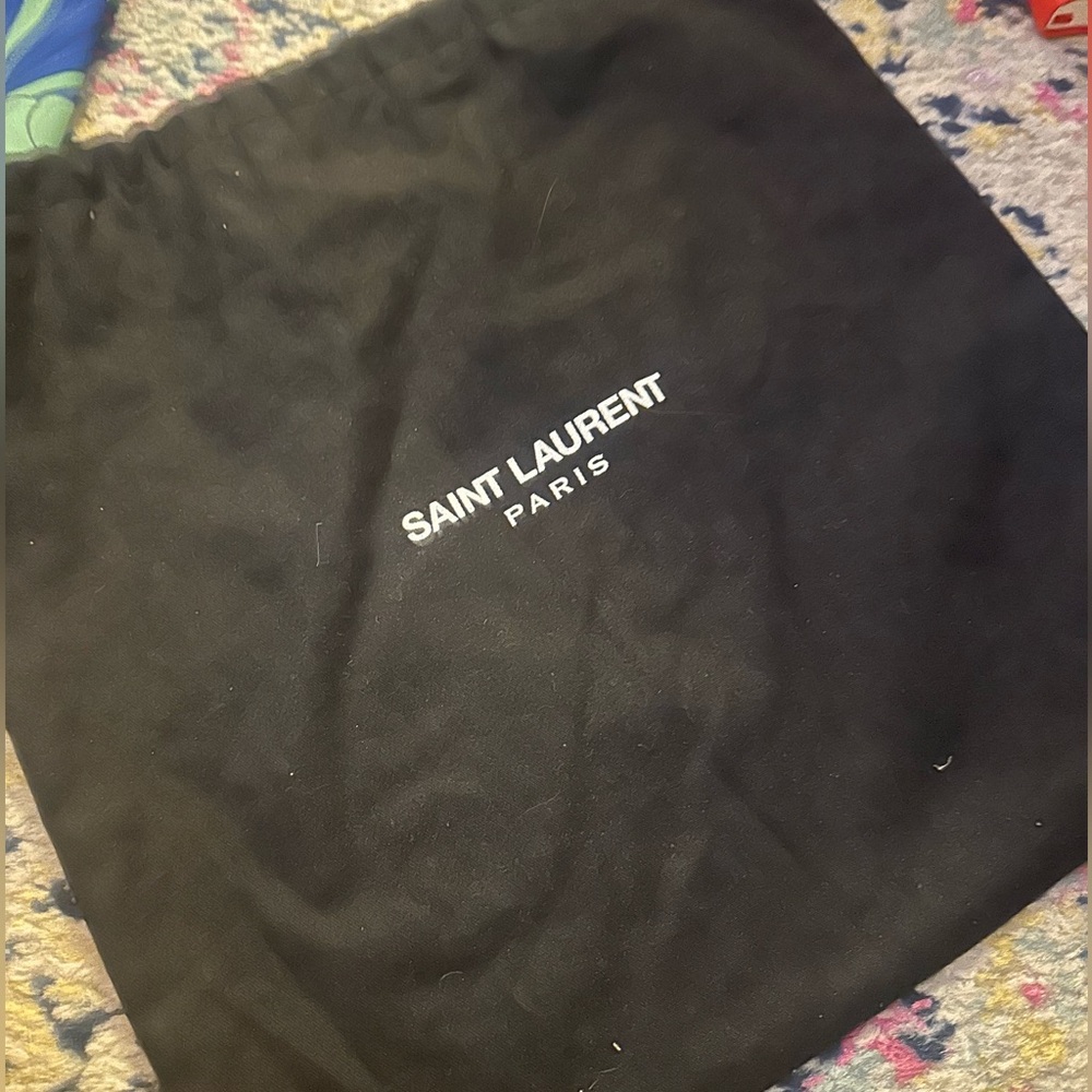 Saint Laurent YSL Heart Bag in Black with Gold Chain - Small Size - Picture 9 of 11